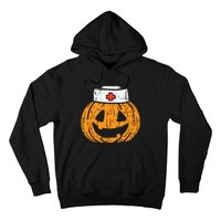 Pumpkin Nurse Funny Scary Halloween Costume Rn Cna Icu Girl Hoodie