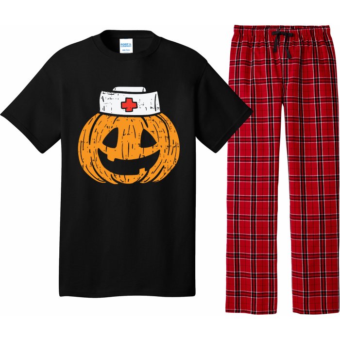 Pumpkin Nurse Funny Scary Halloween Costume Rn Cna Icu Girl Pajama Set