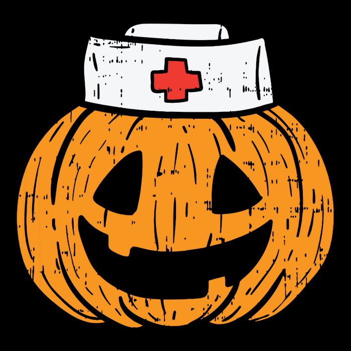 Pumpkin Nurse Funny Scary Halloween Costume Rn Cna Icu Girl Baby Bodysuit