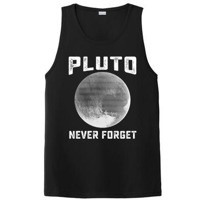 Pluto Never Forget Gift Funny Science Funny Gift PosiCharge Competitor Tank