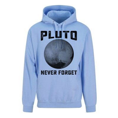 Pluto Never Forget Gift Funny Science Funny Gift Unisex Surf Hoodie