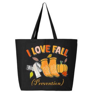 Pt Nurse Fall I Love Fall Prevention Fall Physical Therapy 25L Jumbo Tote