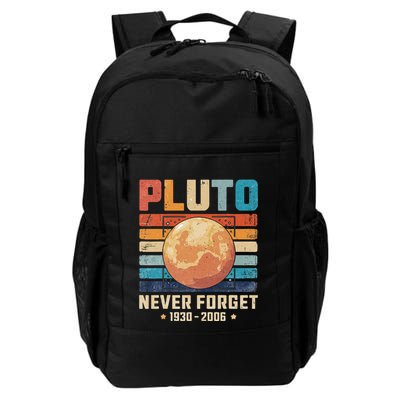 Pluto Never Forge Funny Space Science Daily Commute Backpack
