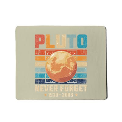 Pluto Never Forge Funny Space Science Mousepad