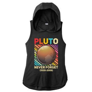 Pluto Never Forget Tee Gift Ladies PosiCharge Tri-Blend Wicking Draft Hoodie Tank