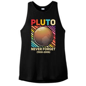 Pluto Never Forget Tee Gift Ladies PosiCharge Tri-Blend Wicking Tank