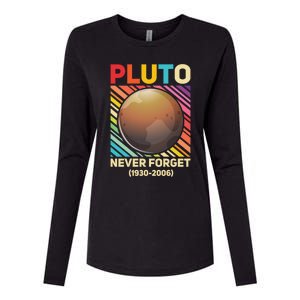 Pluto Never Forget Tee Gift Womens Cotton Relaxed Long Sleeve T-Shirt