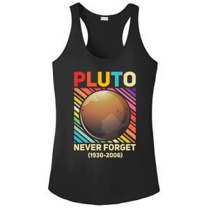 Pluto Never Forget Tee Gift Ladies PosiCharge Competitor Racerback Tank