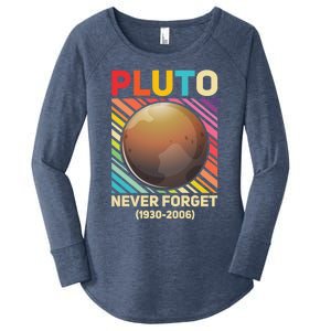 Pluto Never Forget Tee Gift Women's Perfect Tri Tunic Long Sleeve Shirt