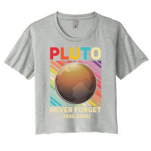 Pluto Never Forget Tee Gift Women's Crop Top Tee