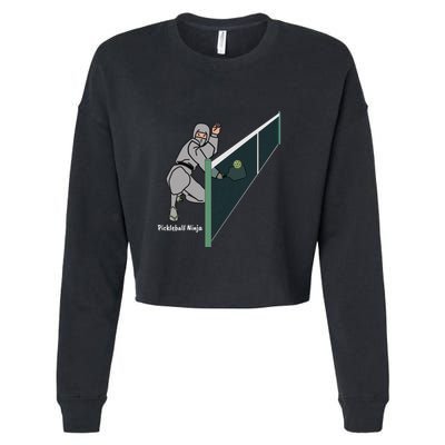 Pickleball Ninja, Fun Pickleball, Pickleball For Life Cropped Pullover Crew
