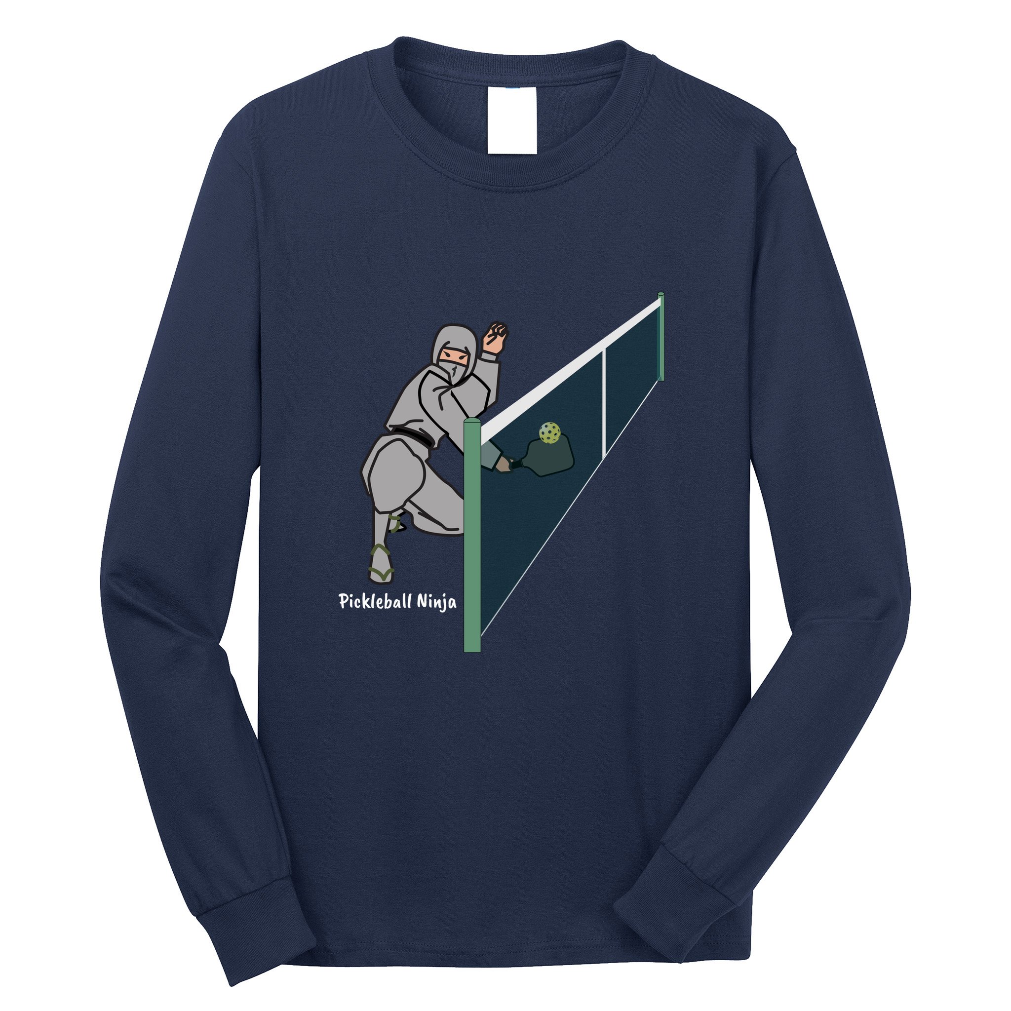 Pickleball Ninja, Fun Pickleball, Pickleball For Life Long Sleeve Shirt