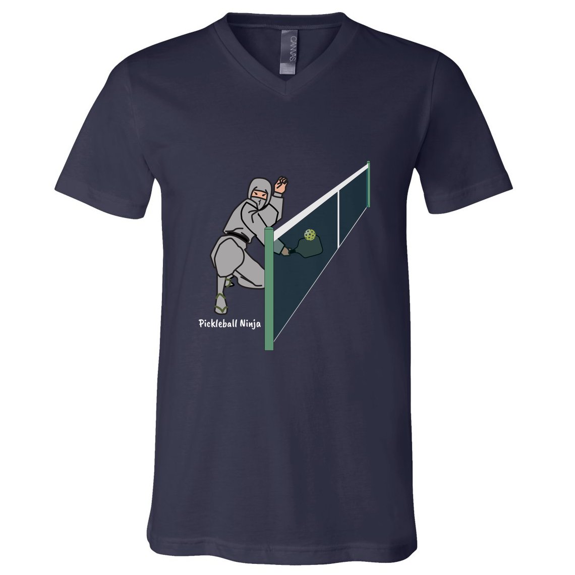 Pickleball Ninja, Fun Pickleball, Pickleball For Life V-Neck T-Shirt