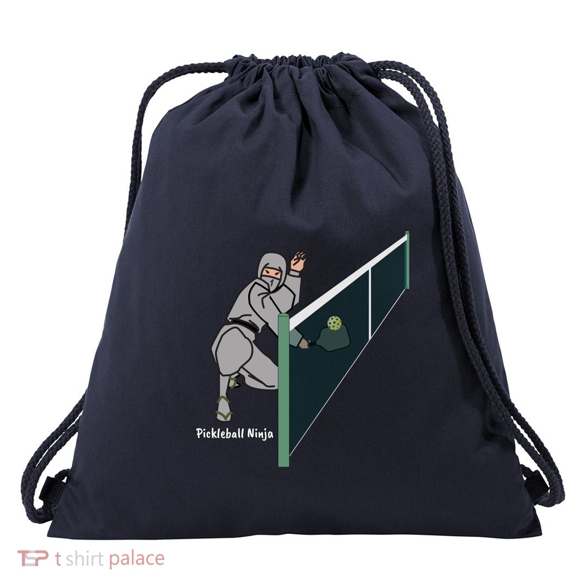 Pickleball Ninja, Fun Pickleball, Pickleball For Life Drawstring Bag