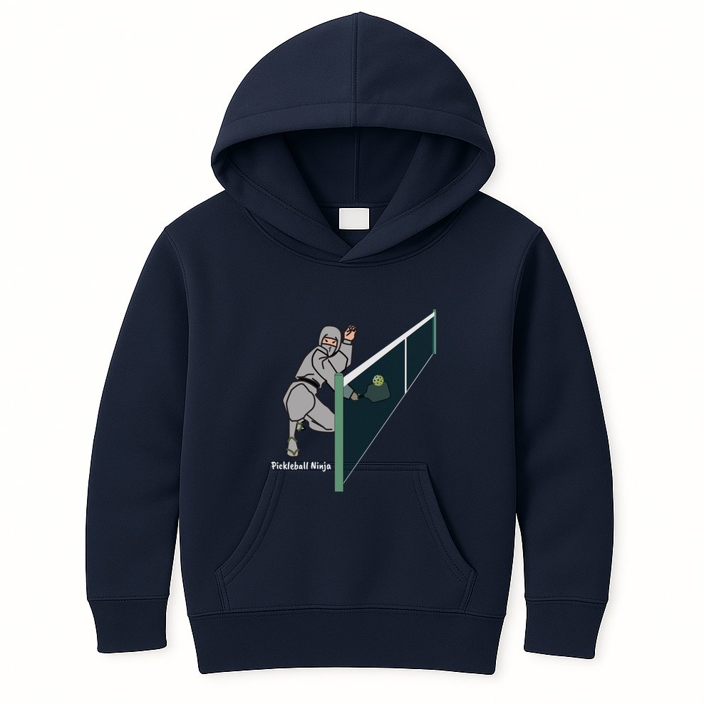 Pickleball Ninja, Fun Pickleball, Pickleball For Life Kids Hoodie
