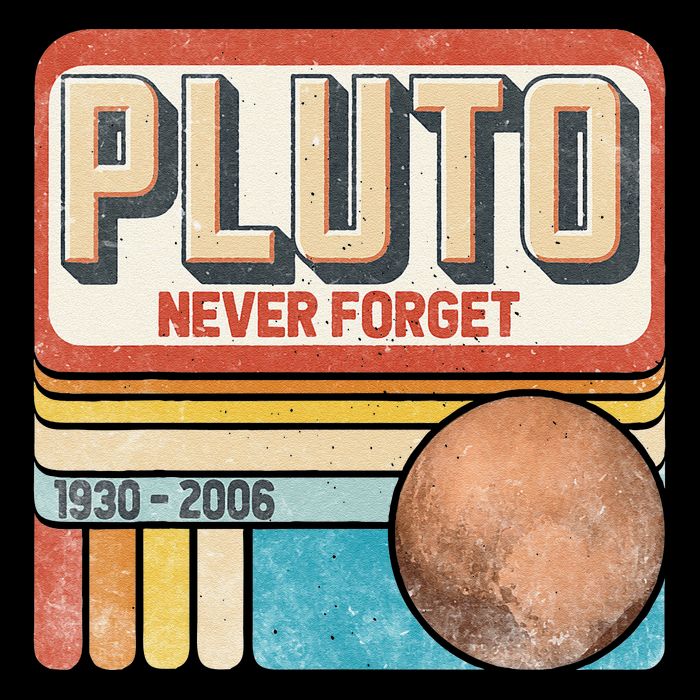 Pluto Never Forge Funny Space Science Baby Bodysuit
