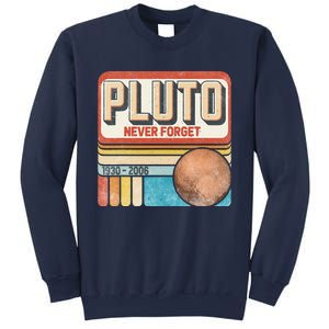 Pluto Never Forge Funny Space Science Sweatshirt