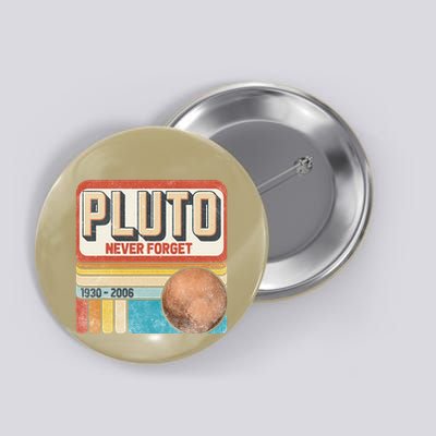 Pluto Never Forge Funny Space Science Button