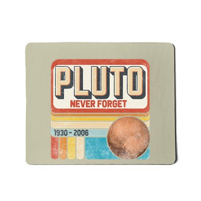Pluto Never Forge Funny Space Science Mousepad