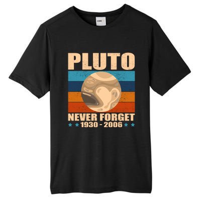 Pluto Never Forget Old Planet Dwarf Planet Great Gift Tall Fusion ChromaSoft Performance T-Shirt