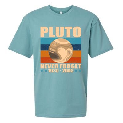 Pluto Never Forget Old Planet Dwarf Planet Great Gift Sueded Cloud Jersey T-Shirt