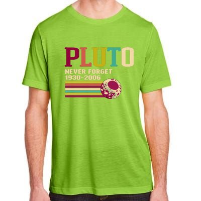 Pluto Never Forget 19302006 Solar System Planet Adult ChromaSoft Performance T-Shirt