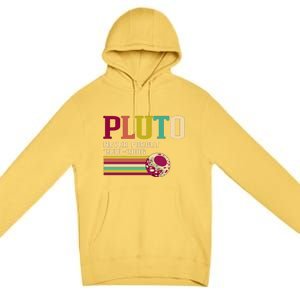 Pluto Never Forget 19302006 Solar System Planet Premium Pullover Hoodie