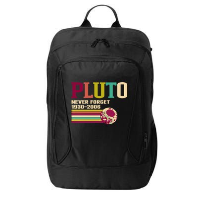 Pluto Never Forget 19302006 Solar System Planet City Backpack
