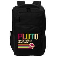 Pluto Never Forget 19302006 Solar System Planet Impact Tech Backpack