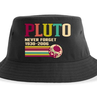 Pluto Never Forget 19302006 Solar System Planet Sustainable Bucket Hat