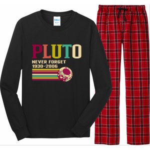 Pluto Never Forget 19302006 Solar System Planet Long Sleeve Pajama Set