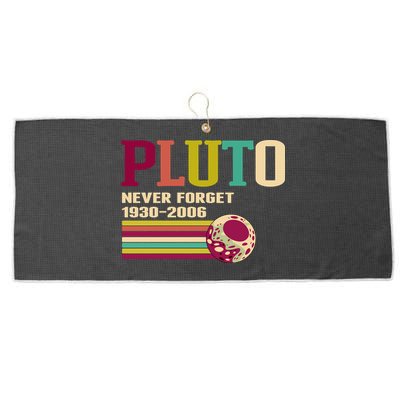 Pluto Never Forget 19302006 Solar System Planet Large Microfiber Waffle Golf Towel