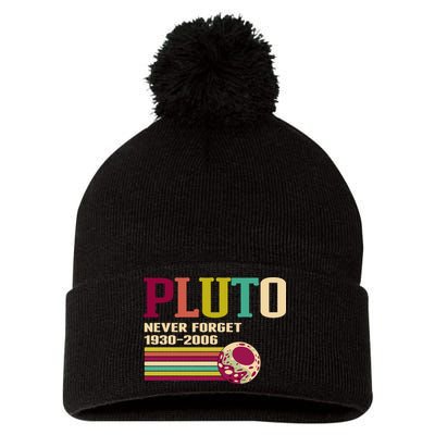Pluto Never Forget 19302006 Solar System Planet Pom Pom 12in Knit Beanie