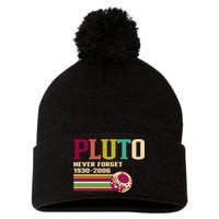 Pluto Never Forget 19302006 Solar System Planet Pom Pom 12in Knit Beanie