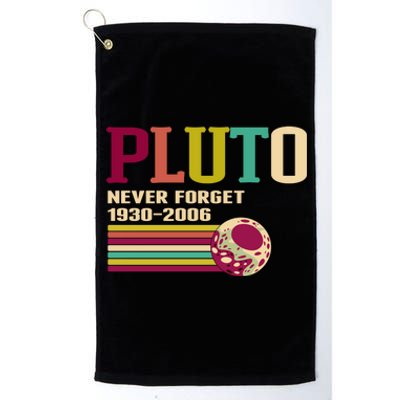 Pluto Never Forget 19302006 Solar System Planet Platinum Collection Golf Towel