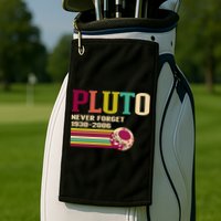 Pluto Never Forget 19302006 Solar System Planet Golf Towel