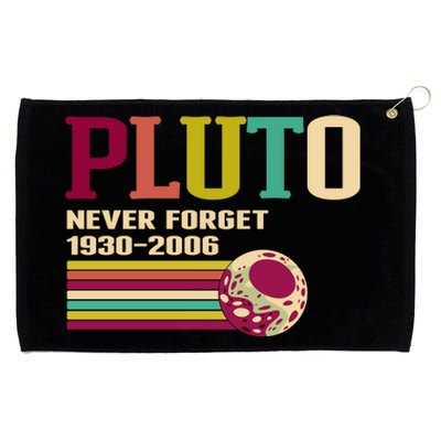 Pluto Never Forget 19302006 Solar System Planet Grommeted Golf Towel