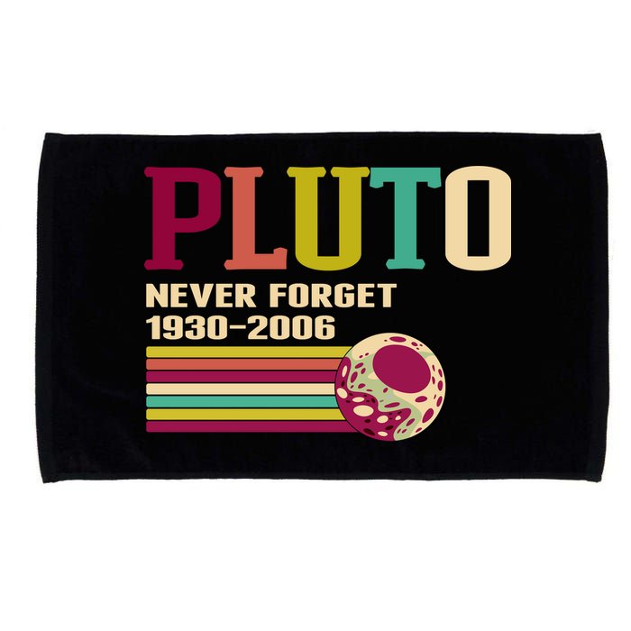 Pluto Never Forget 19302006 Solar System Planet Microfiber Hand Towel