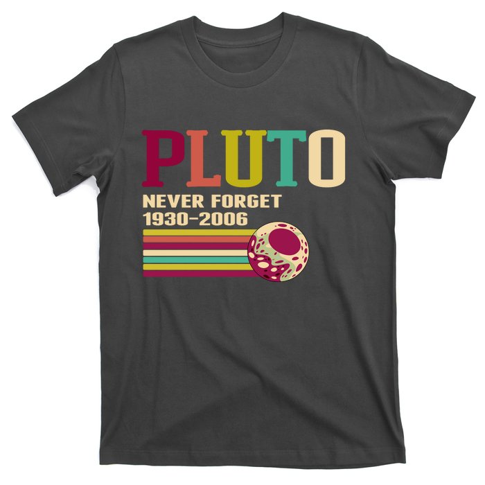 Pluto Never Forget 19302006 Solar System Planet T-Shirt