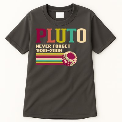 Pluto Never Forget 19302006 Solar System Planet Tall T-Shirt