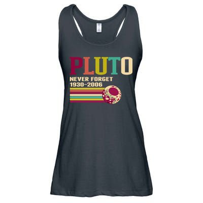 Pluto Never Forget 19302006 Solar System Planet Ladies Essential Flowy Tank