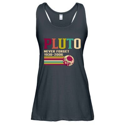 Pluto Never Forget 19302006 Solar System Planet Ladies Essential Flowy Tank