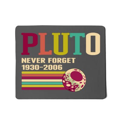 Pluto Never Forget 19302006 Solar System Planet Mousepad