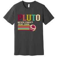 Pluto Never Forget 19302006 Solar System Planet Premium T-Shirt