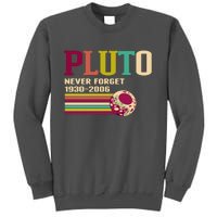 Pluto Never Forget 19302006 Solar System Planet Tall Sweatshirt