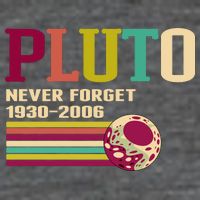 Pluto Never Forget 19302006 Solar System Planet Baby Bodysuit