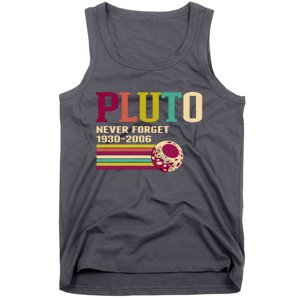 Pluto Never Forget 19302006 Solar System Planet Tank Top