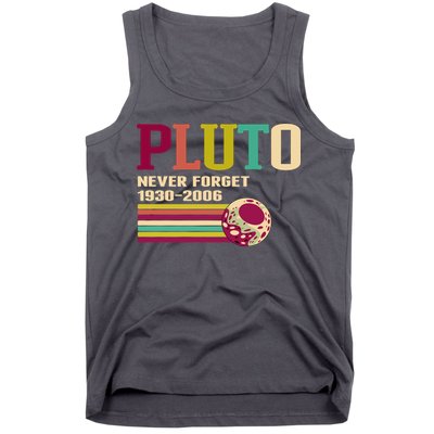 Pluto Never Forget 19302006 Solar System Planet Tank Top