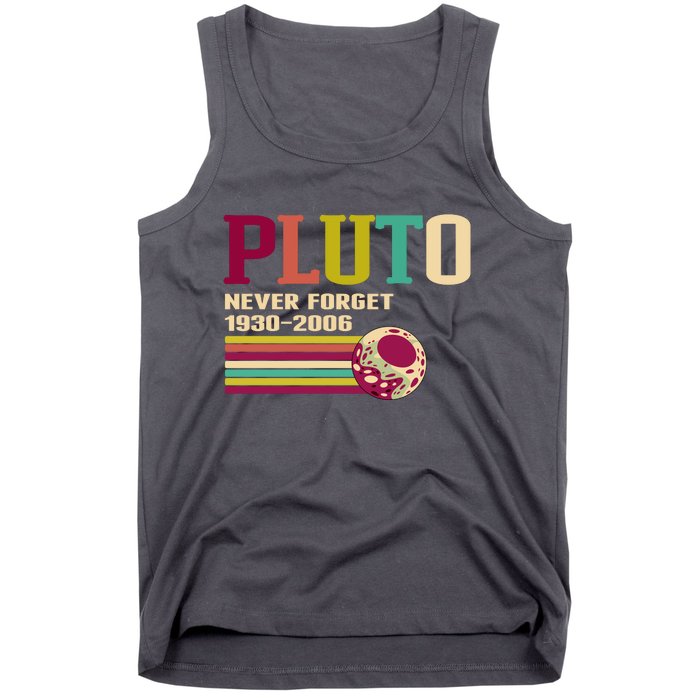 Pluto Never Forget 19302006 Solar System Planet Tank Top