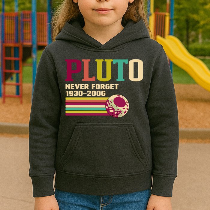 Pluto Never Forget 19302006 Solar System Planet Kids Hoodie